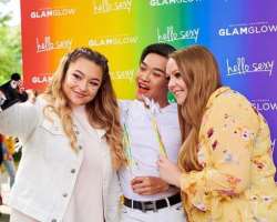 He attended the Copenhagen Pride along with other influencers including Cecile Olsen.